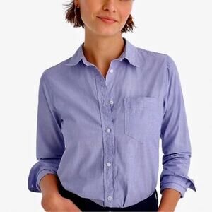 J.Crew button up shirt Blue women's L